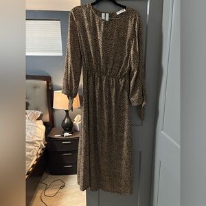 Leopard Print Maxi Dress